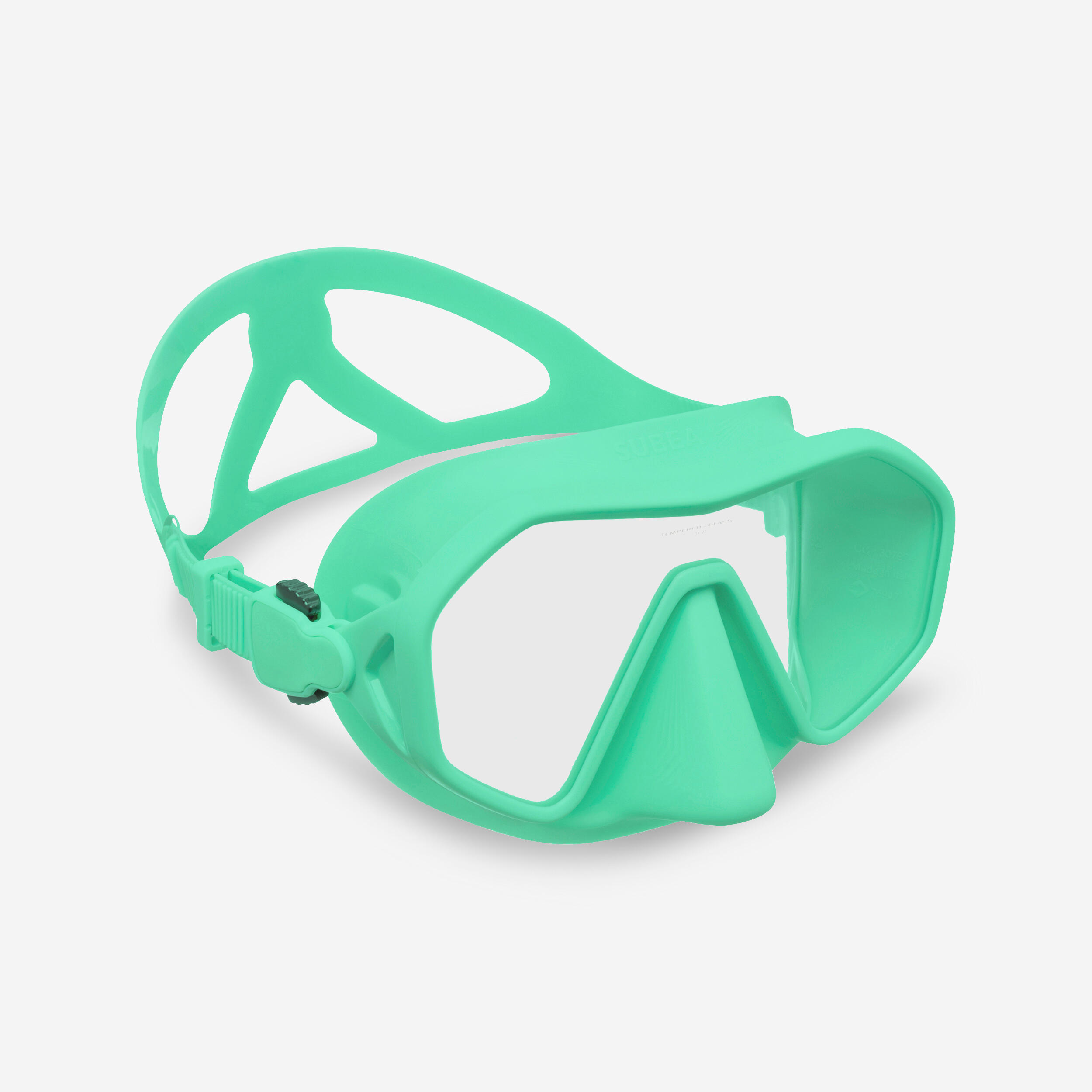 Scuba mask - 500 Mono Green 1/8
