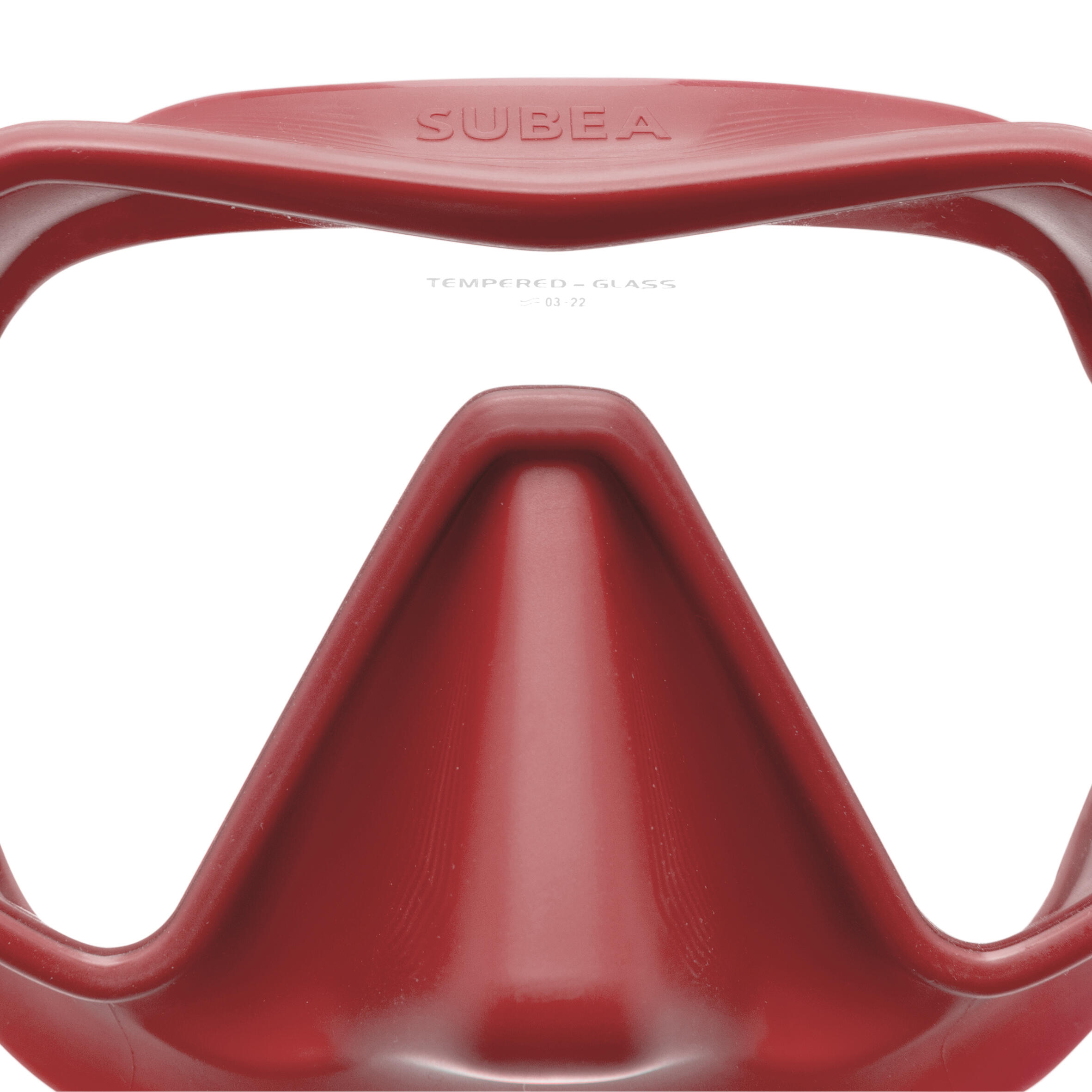 Scuba mask - 500 Mono Red 8/8