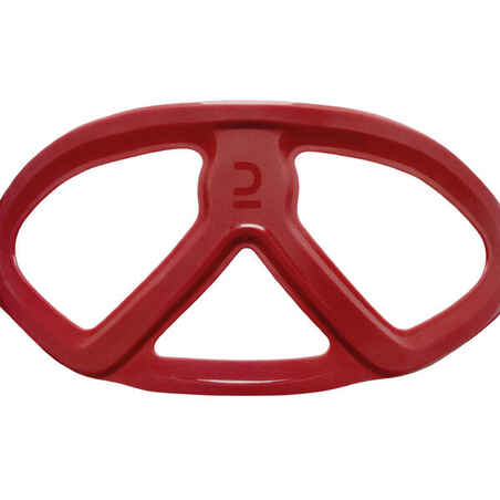 Scuba mask - 500 Mono Red