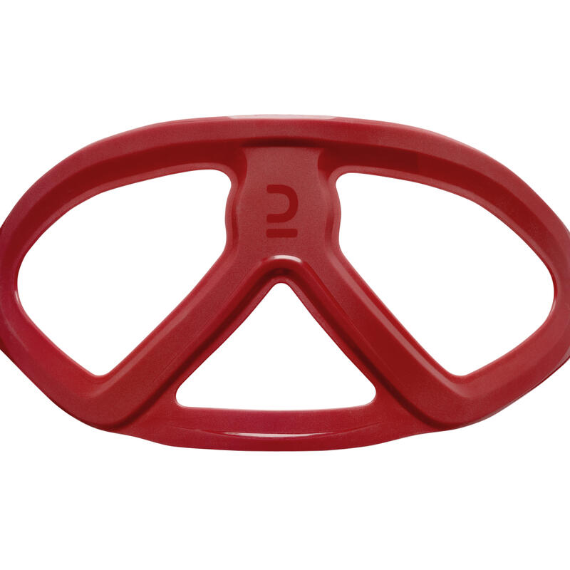 Duikbril 500 mono rood