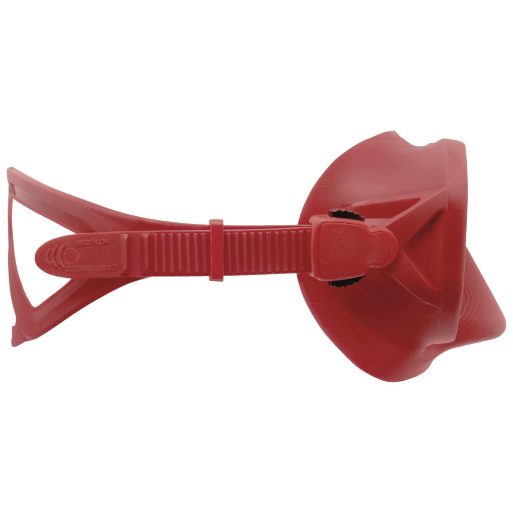 Scuba mask - 500 Mono Red