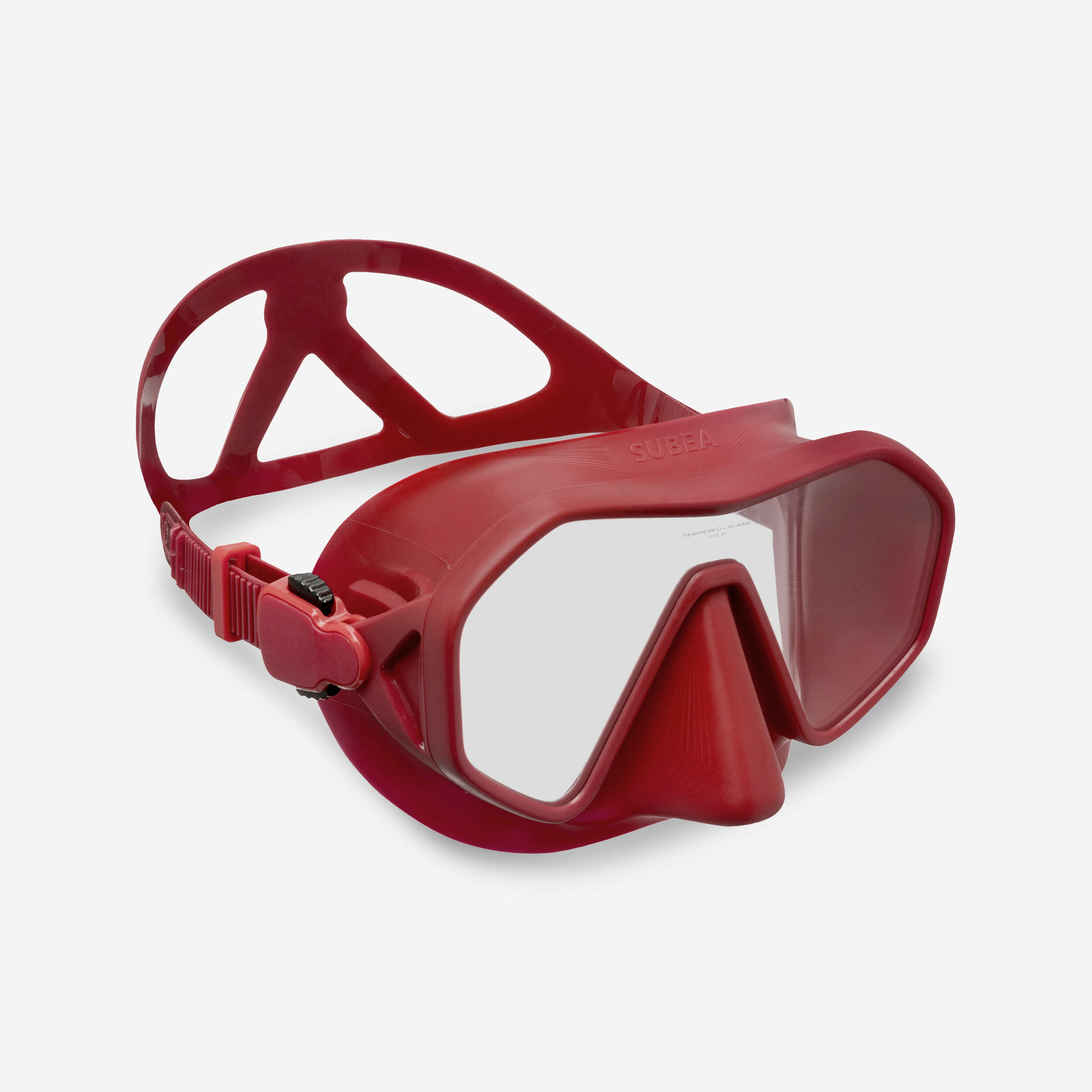 SUBEA Scuba mask - 500 Mono Red