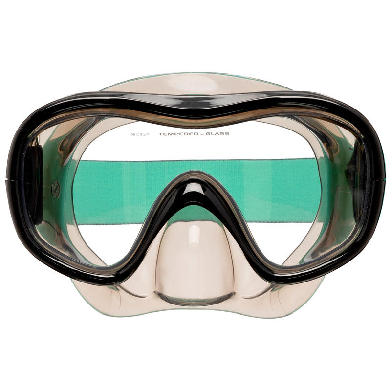 Conjunto de Snorkeling R'gomoove Adulto Preto Verde