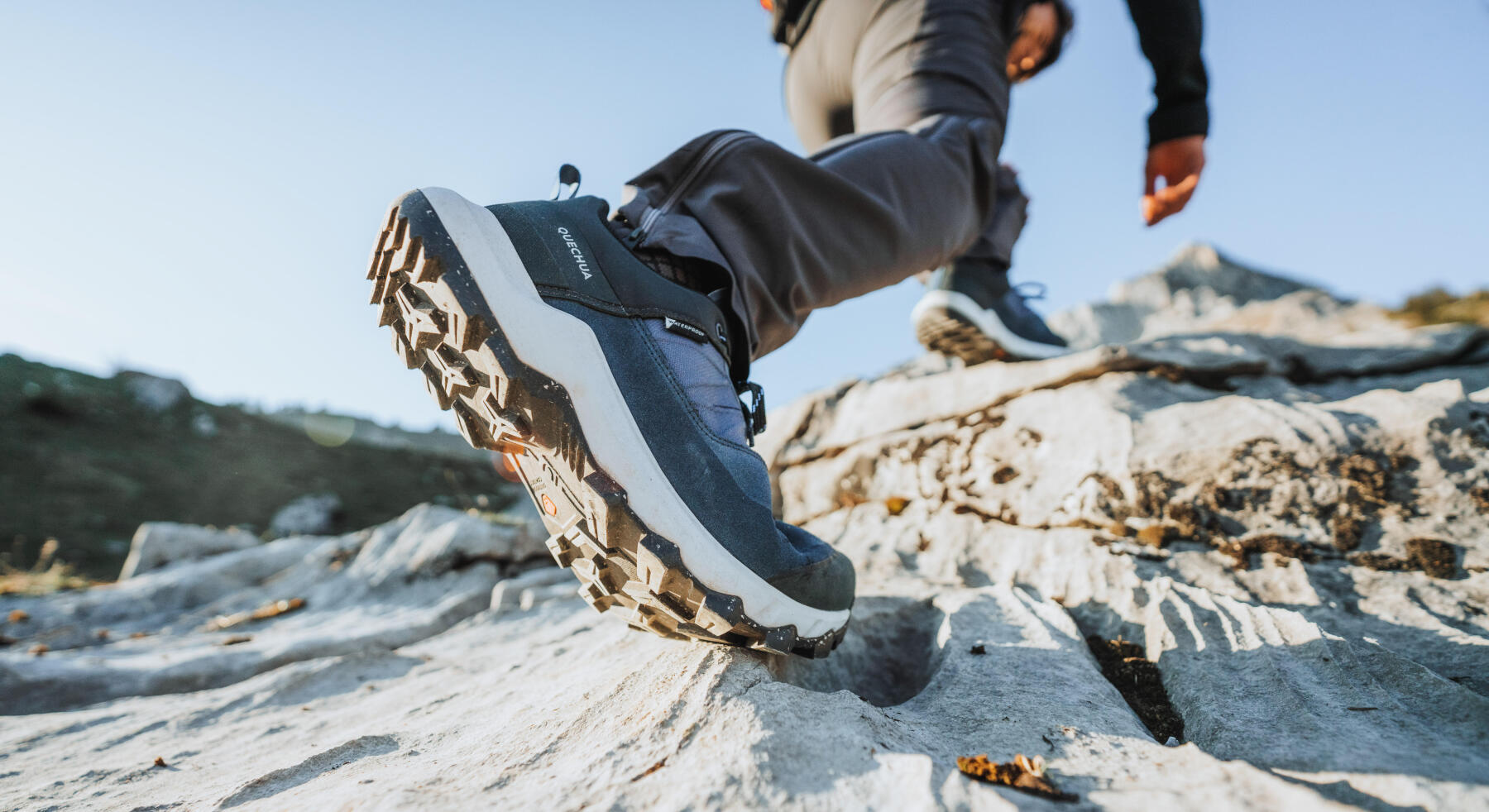 Chaussures de Randonnée Quechua FH500 Bleu Homme