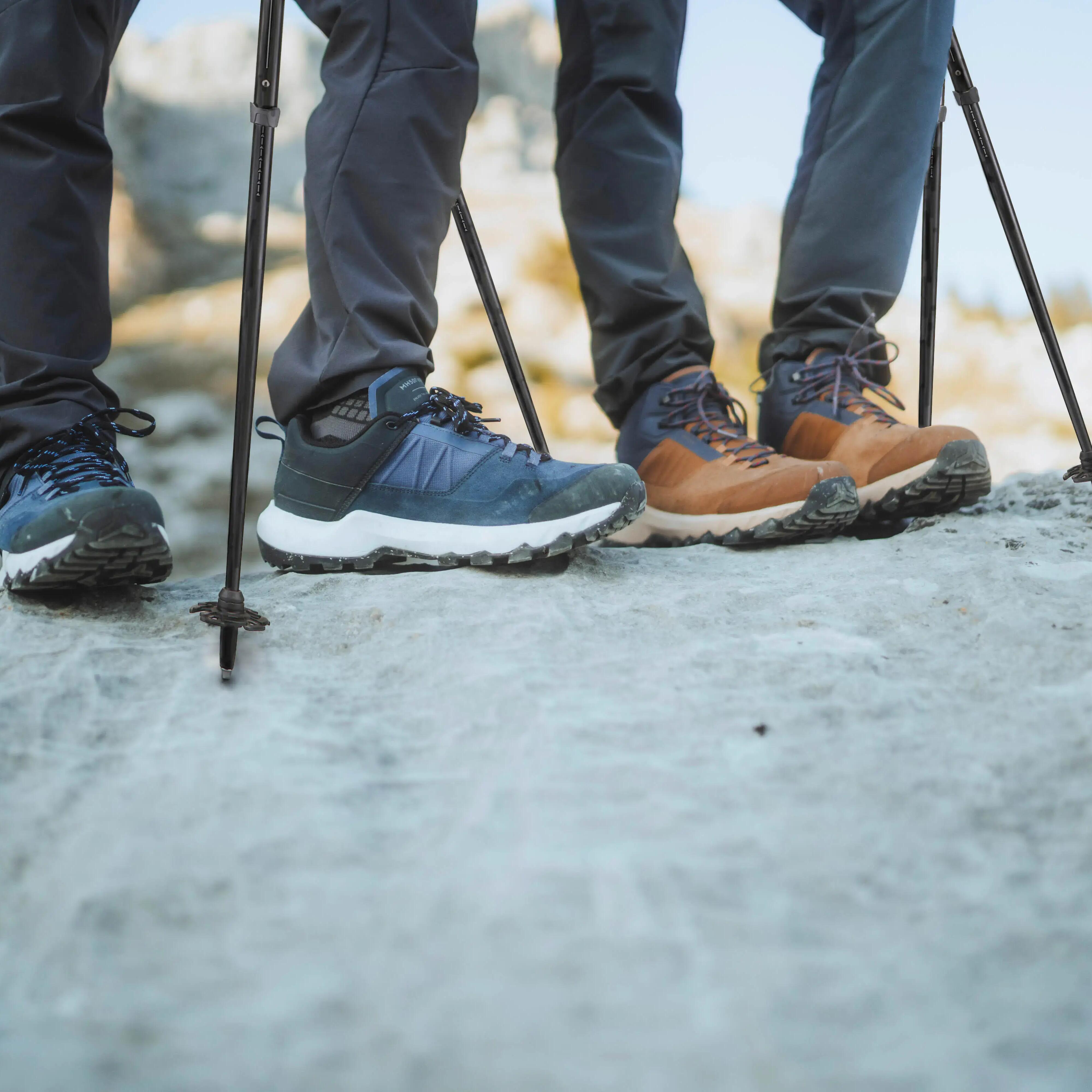 Men's waterproof hiking shoes - mh500 blue - Decathlon