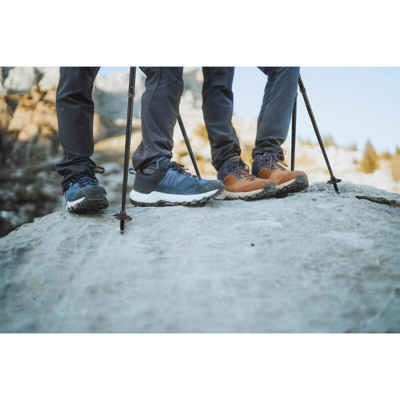 Chaussures de randonnée montagne imperméables, homme MH500 bleues