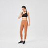 Women's Carrot-Cut Cardio Fitness Jogging Bottoms - Ochre