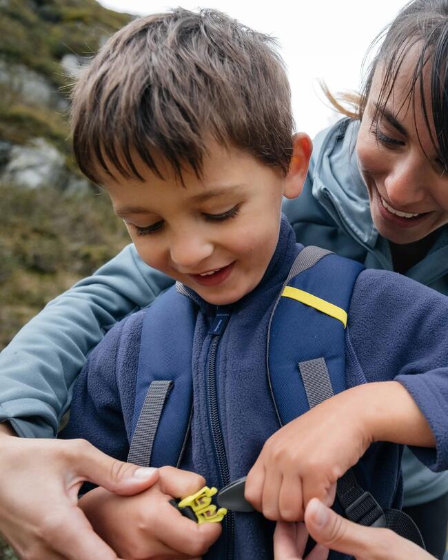Wander-Fleecejacke – MH100 für Kinder 7-15 Jahre – Blau