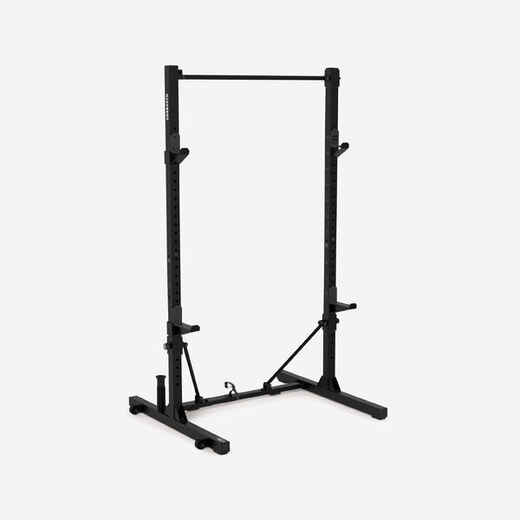 
      Fold-Down/Retractable Squat, Bench & Pull-Up Weight Training Rack 500
  