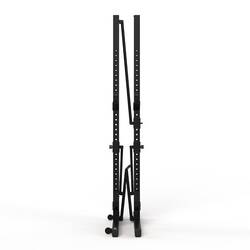 Fold-Down/Retractable Squat, Bench & Pull-Up Weight Training Rack 500