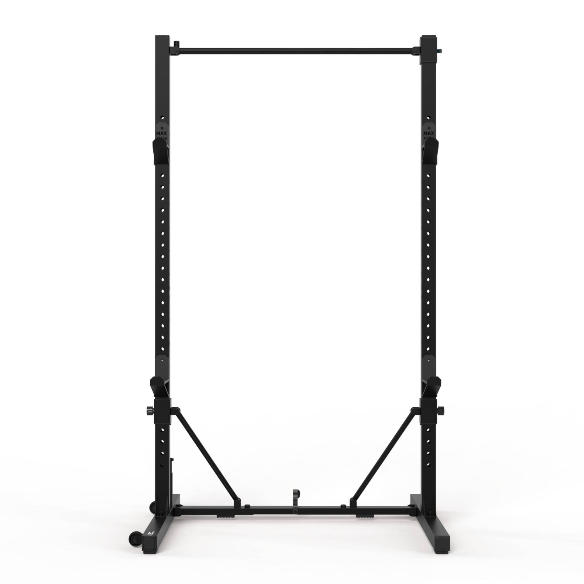Weight Training Fold-Down Rack for for Squats and Pull-Ups, Supports upto 130kg -  3