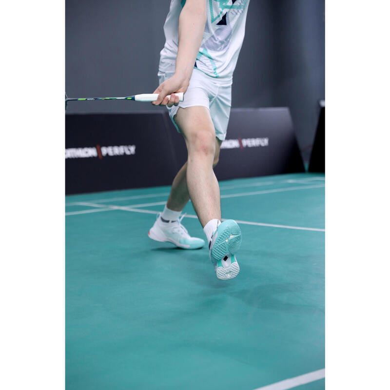 MEN BADMINTON SHOES BS 900 ULTRA LITE WHITE TURQUOISE