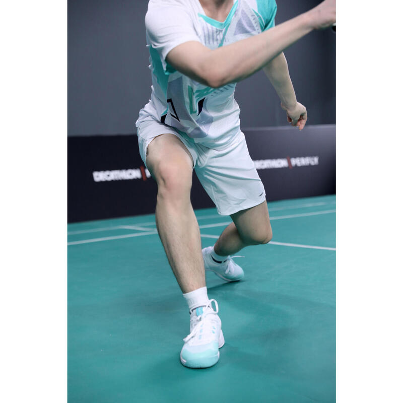 MEN BADMINTON SHOES BS 900 ULTRA LITE WHITE TURQUOISE