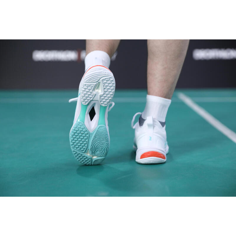 MEN BADMINTON SHOES BS 900 ULTRA LITE WHITE TURQUOISE