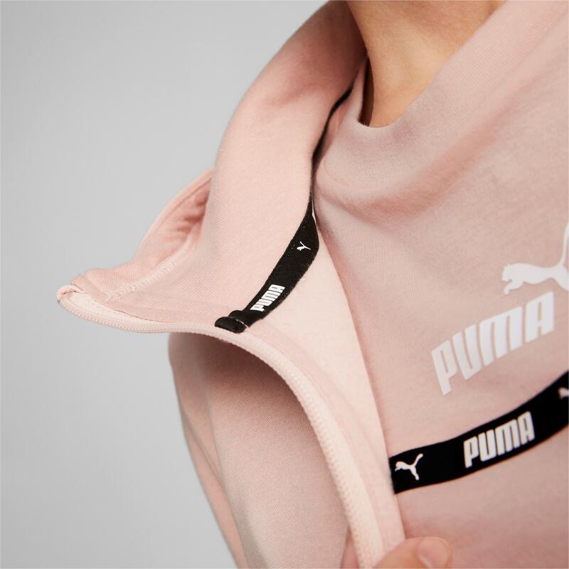 SWEAT ZIPPÉ À CAPUCHE SOFT TRAINING FEMME - ROSE FEMME