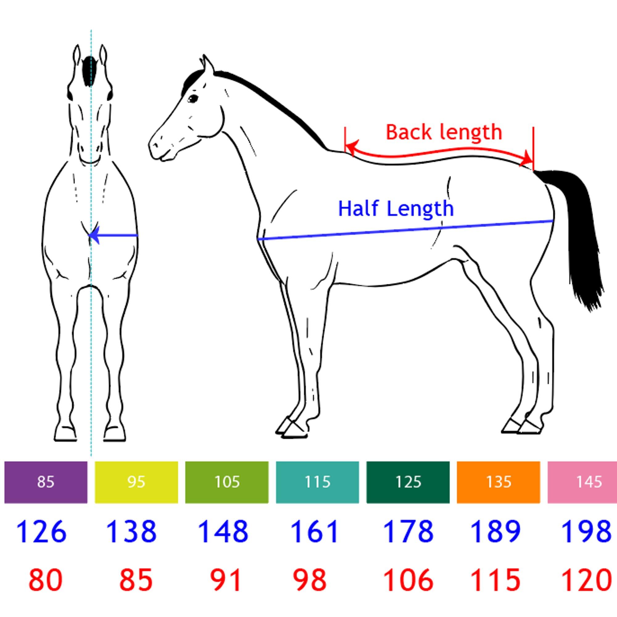 Fliegendecke Pferd/Pony - Comfort grau 6/8