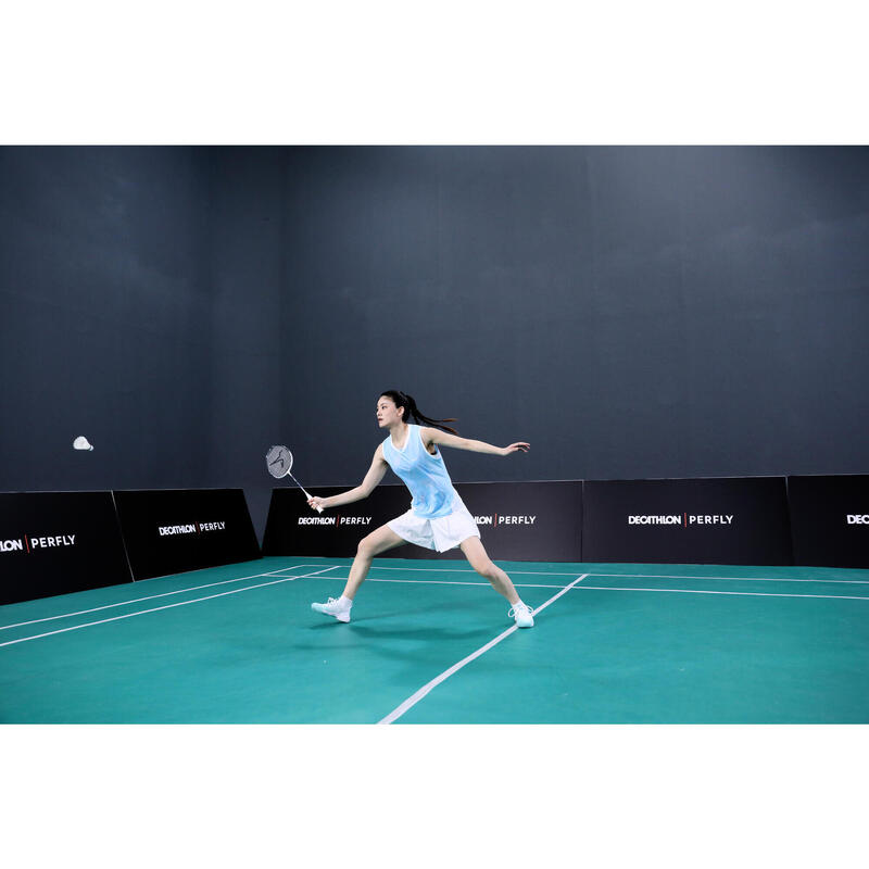 Încălțăminte Badminton BS900 Ultra Lite Turcoaz-Alb Damă