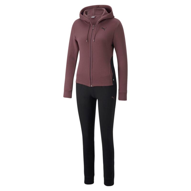 Chándal Sudadera Soft Training Tracksuit FL Mujer Negro Marrón Cremallera