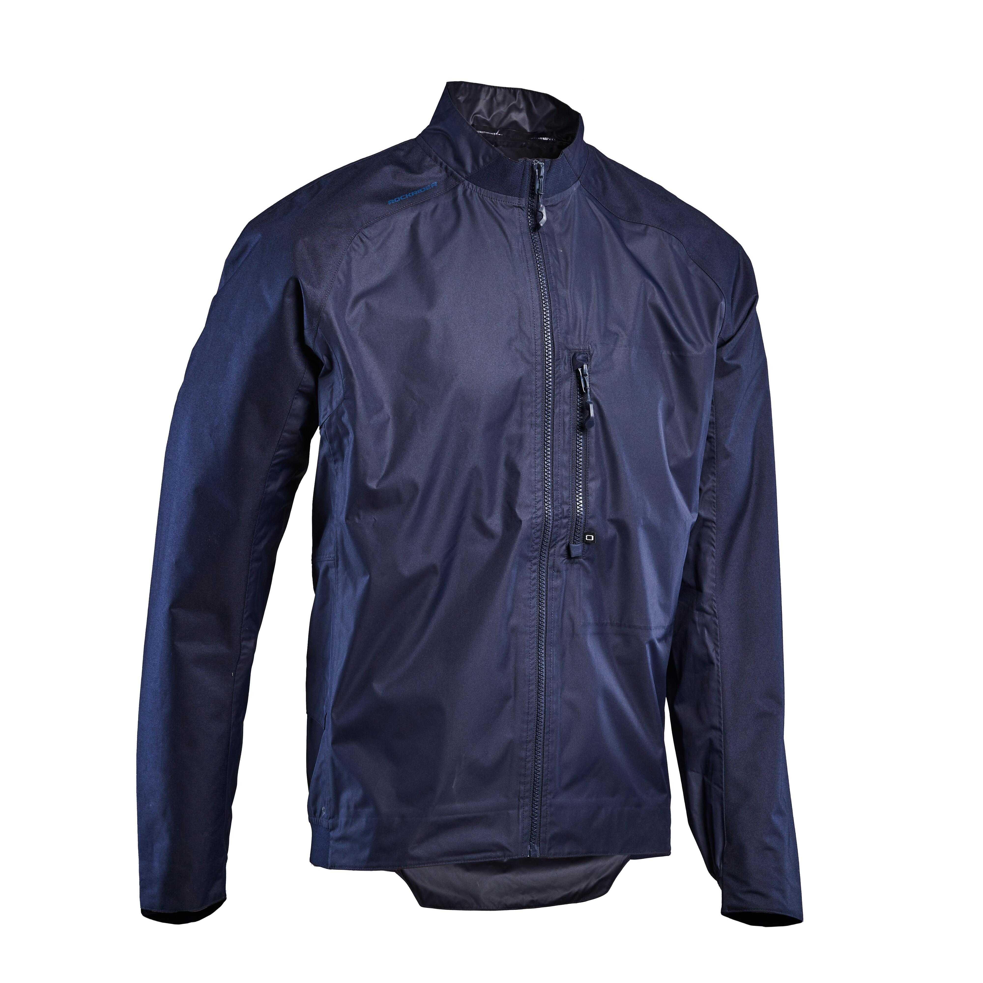 Jachetă ploaie MTB ST500 Albastru Bărbați decathlon.ro imagine noua