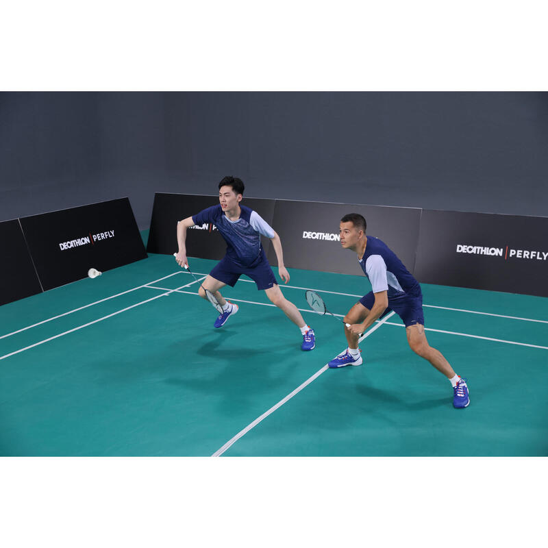 Încălțăminte Badminton BS900 Ultra Lite Albastru-Alb Bărbați 