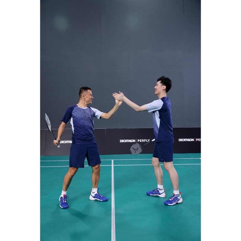 Încălțăminte Badminton BS900 Ultra Lite Albastru-Alb Bărbați 