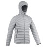 Men's Mountain Trekking Down Jacket with Hood - MT100 -5°C Grey