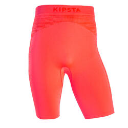 THERMOSHORT VOOR VOETBAL VOOR VOLWASSENEN KEEPDRY 500 ORANJE