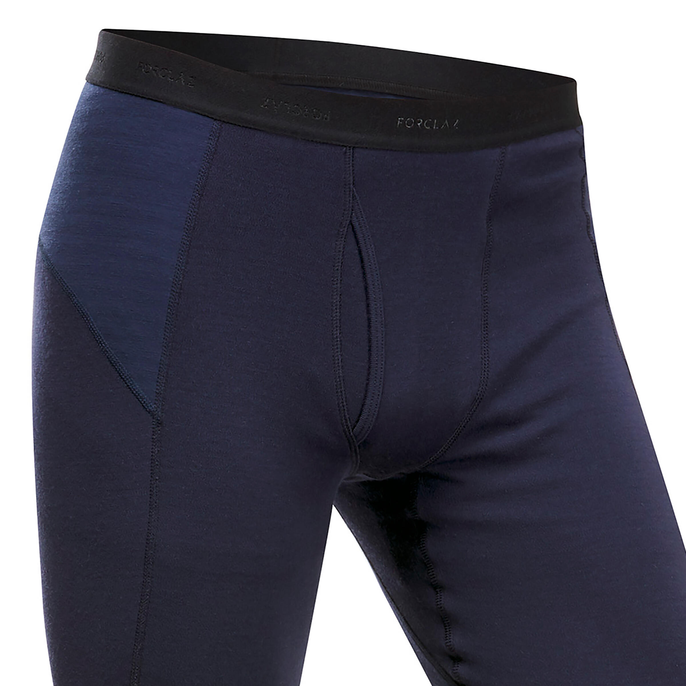 Collant en laine mérinos homme – Trek 900 bleu foncé - FORCLAZ