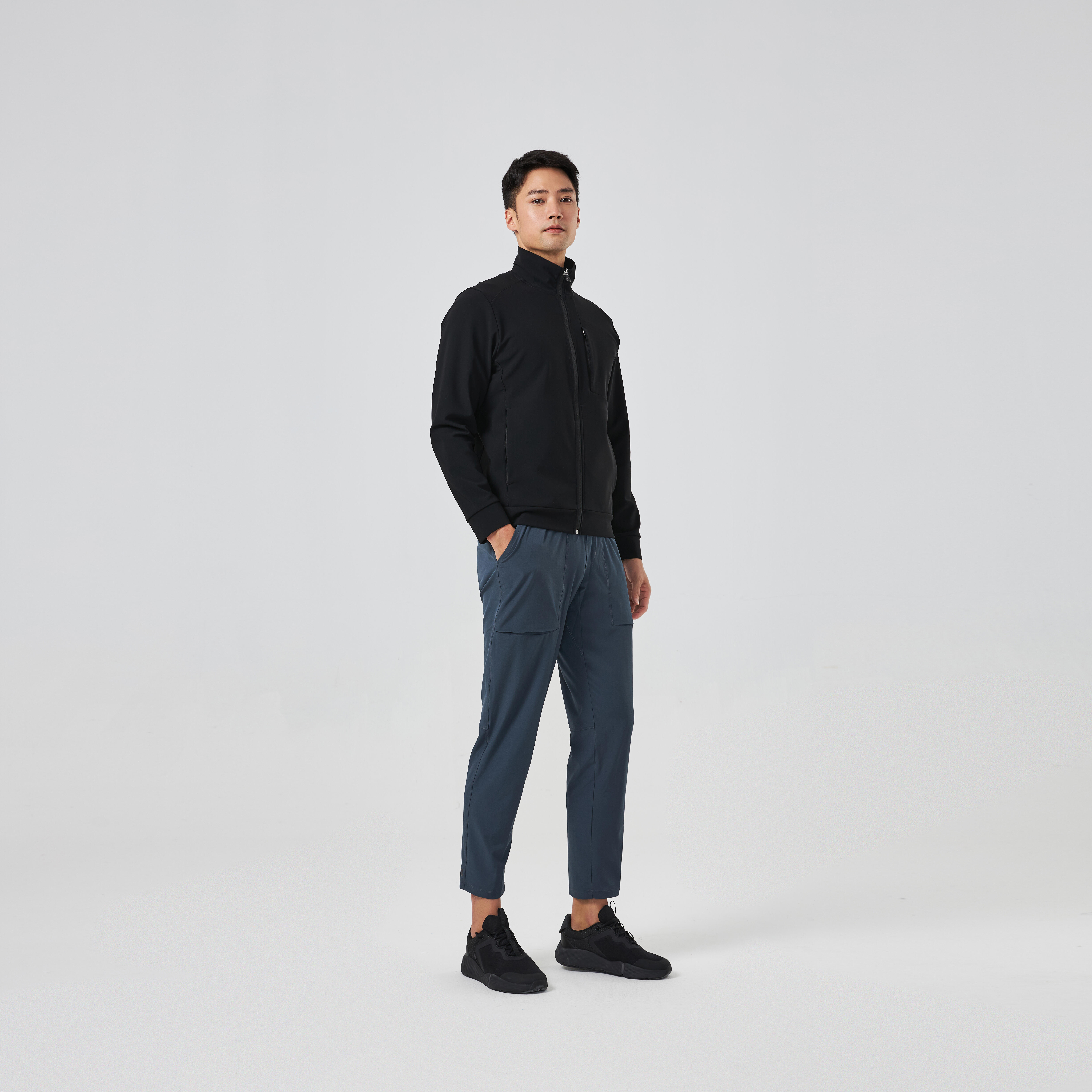 Men's Fitness Full-Zip Jacket 500 SK - Dark Grey