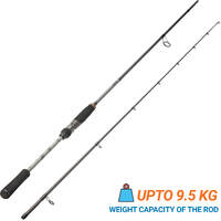 WXM-5 240 XH Lure Fishing Rod - black, Squirrel grey - Caperlan - Decathlon