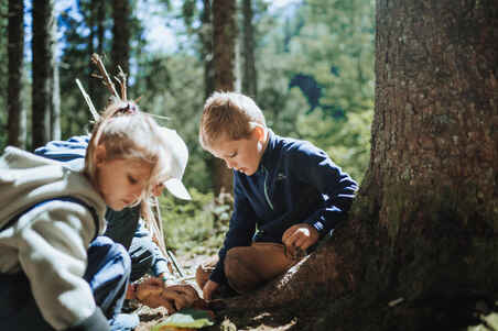 Hiking fleece - MH100 - children 2-6 years - Navy blue