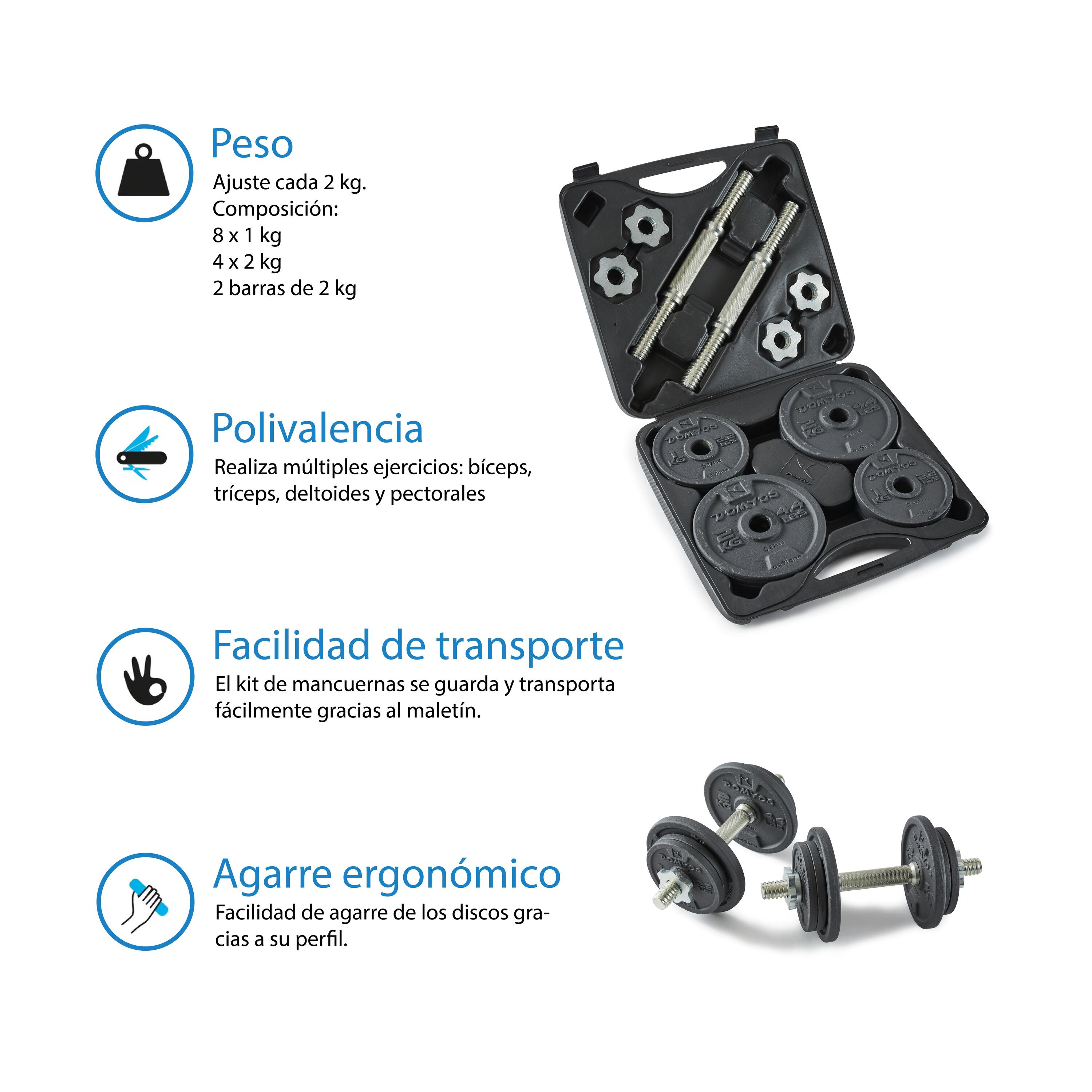 Kit mancuernas 20 kg musculación Corength 4/10