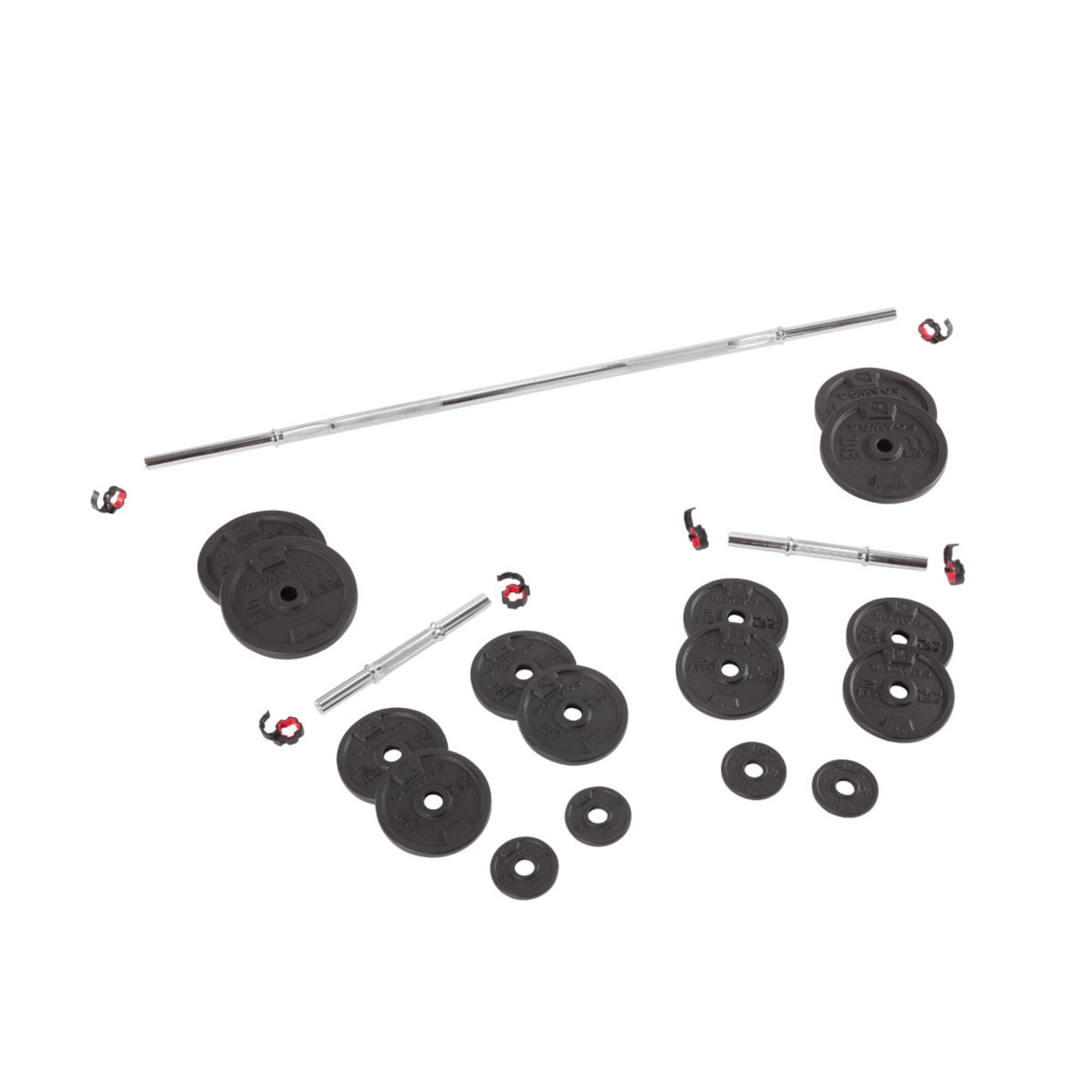 Decathlon barbell set hotsell