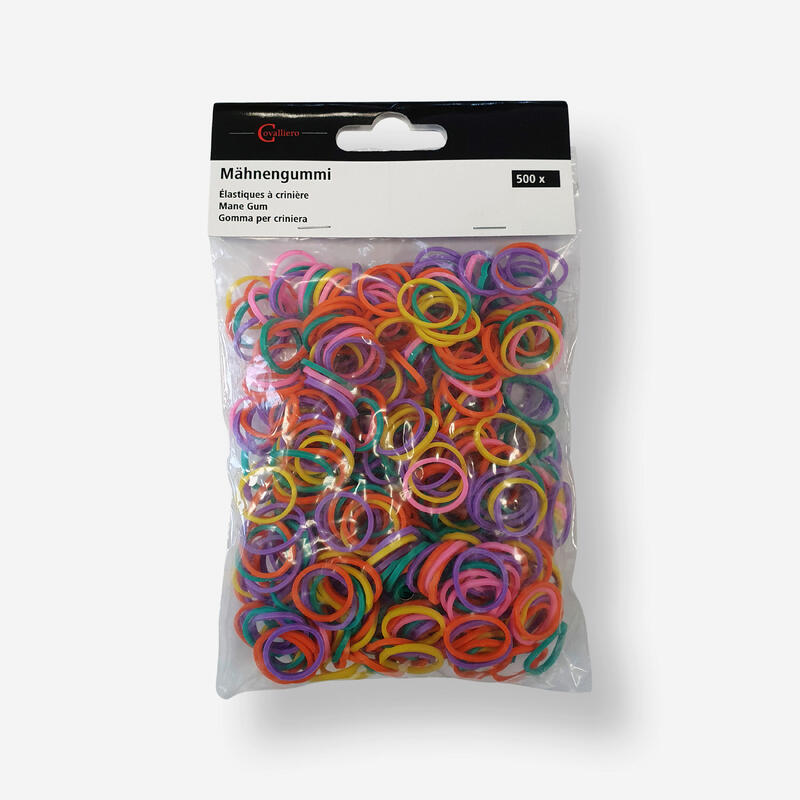 Gomitas pelo elásticas silicona multicolor 500 uds