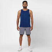 Men's Breathable Crew Neck Essential Collection Fitness Tank Top - Blue