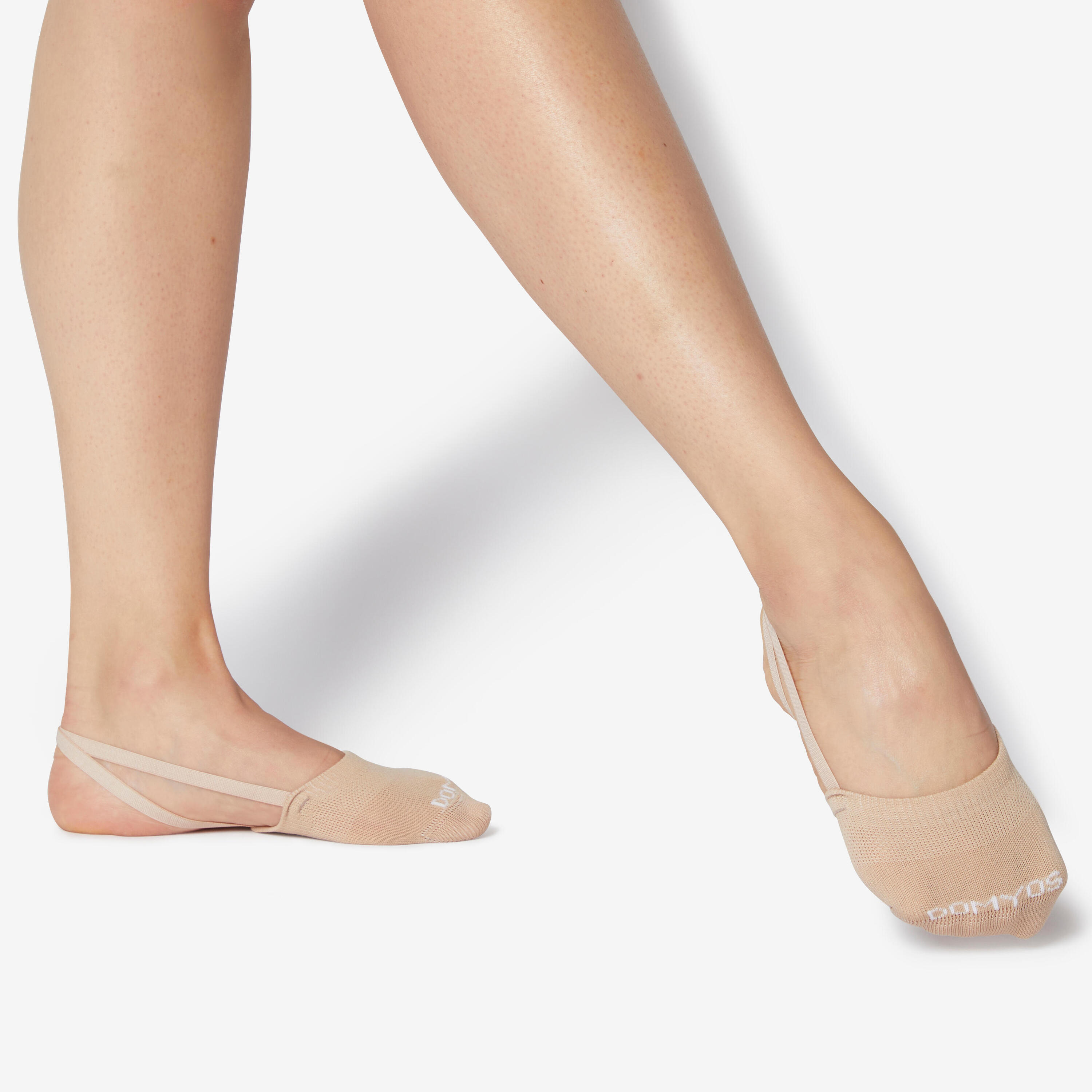 Adult Rhythmic Gymnastics Toe Shoe Socks - Beige 5/6
