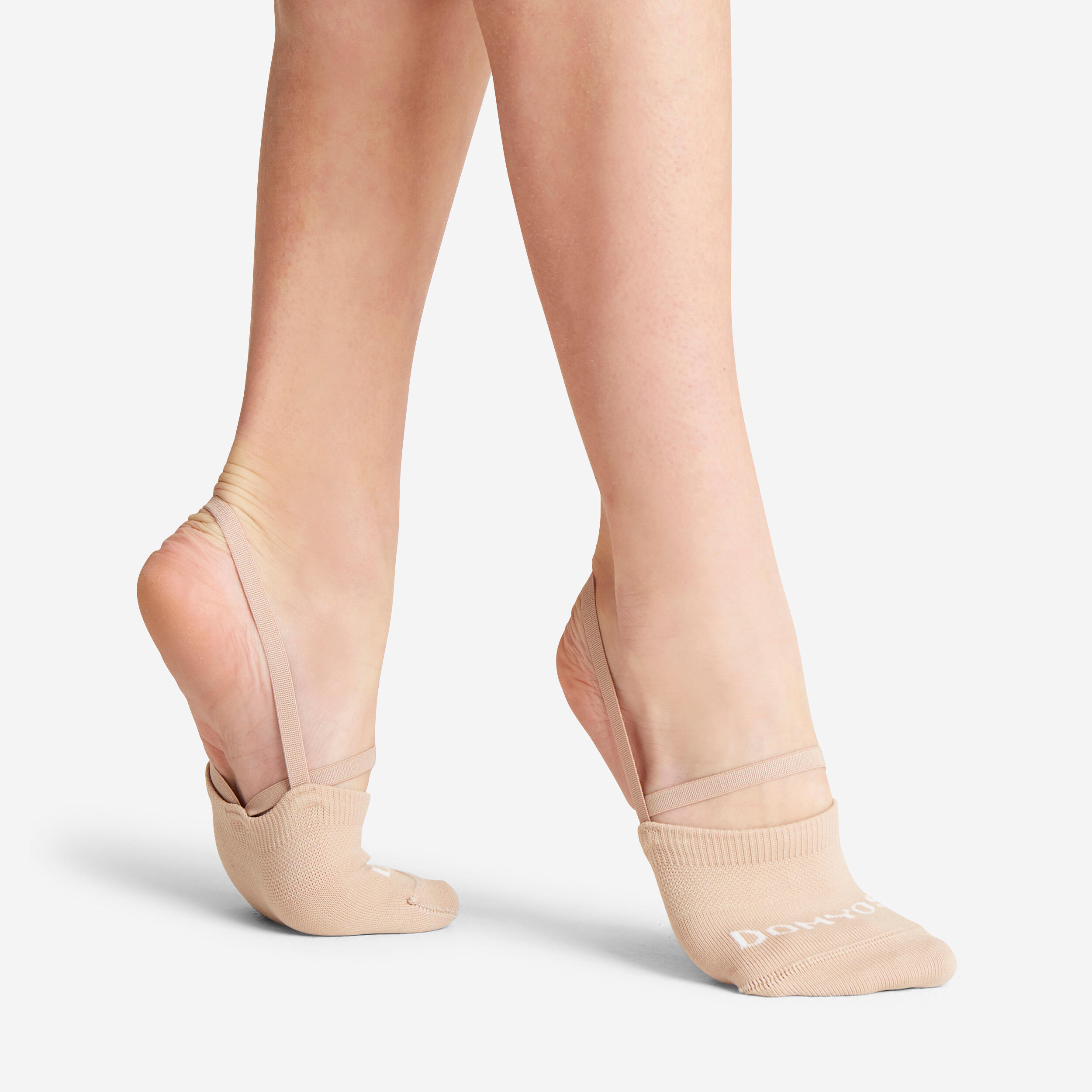 Domyos - Demi-pointes Chaussettes De Gymnastique Rythmique Adulte Beige - Demi-pointes - Danse / Gymnastique - - 35/38 - Decathlon