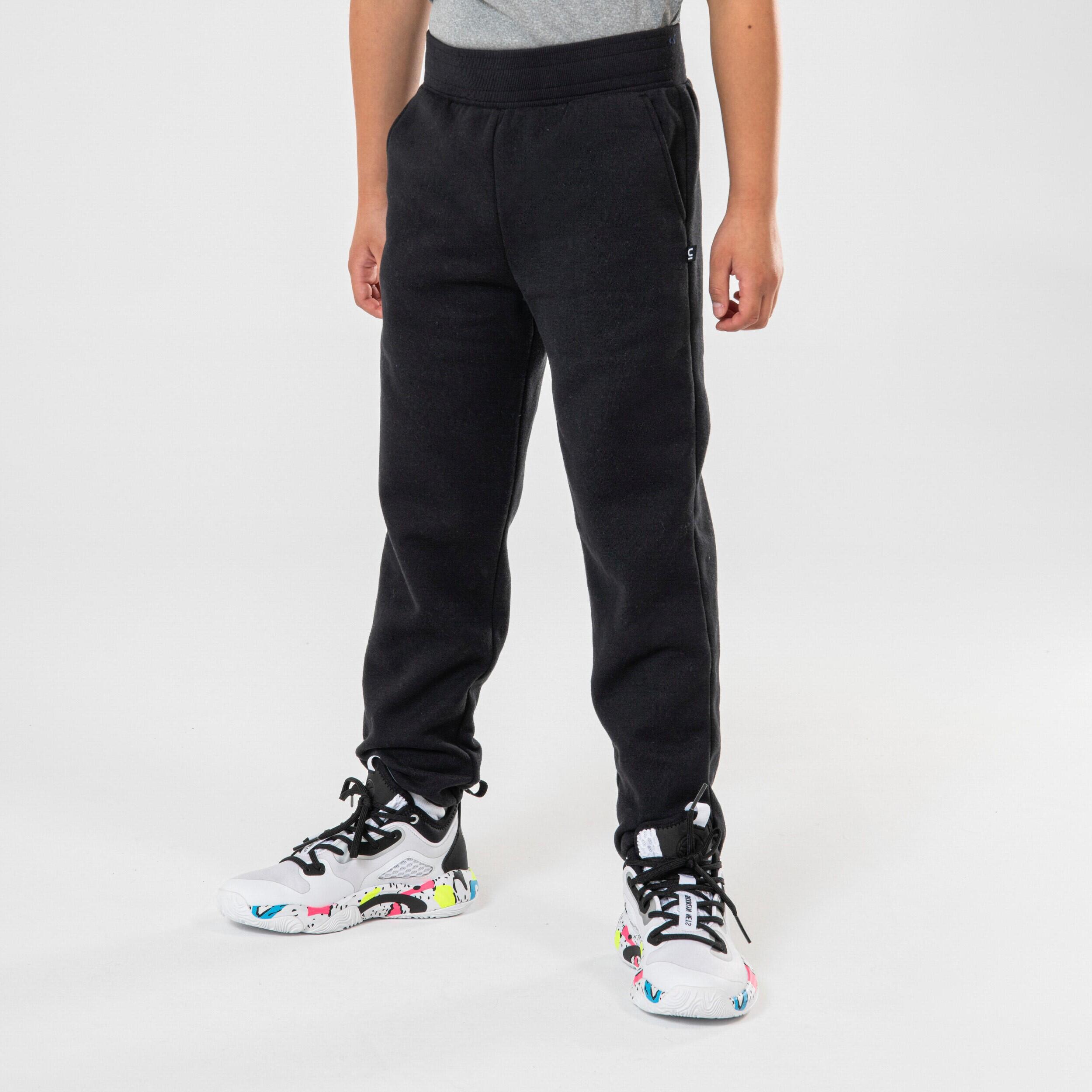 pantalon de basketball surevêtement enfant - p100 noir - tarmak