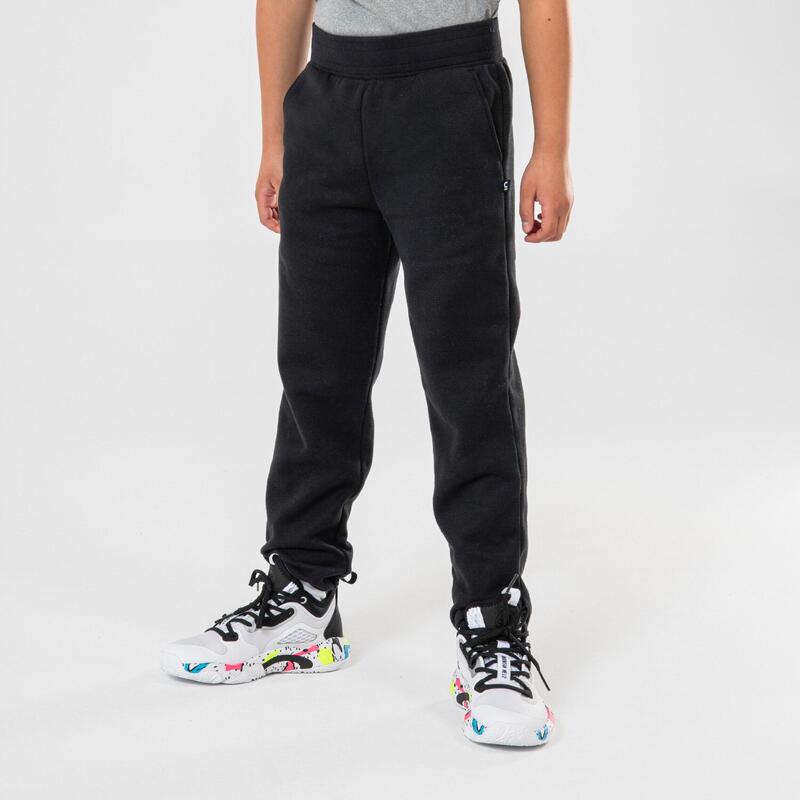 PANTALON DE BASKETBALL SUREVÊTEMENT ENFANT - P100 NOIR