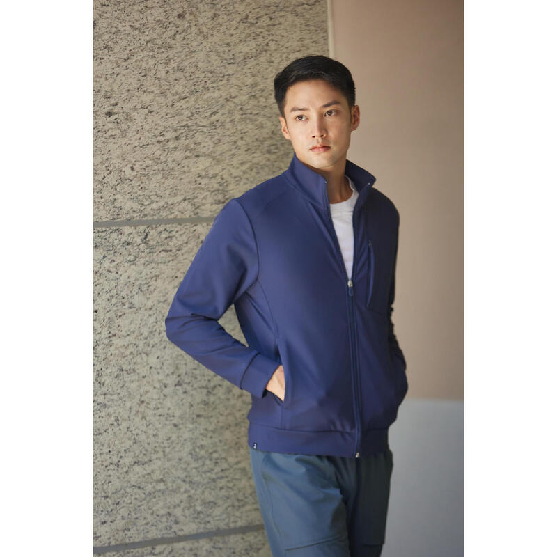 Men's Fitness Full-Zip Jacket 500 SK - Navy Blue