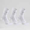 Tenisové ponožky RS 900 vysoké bavlnené 3 páry biele