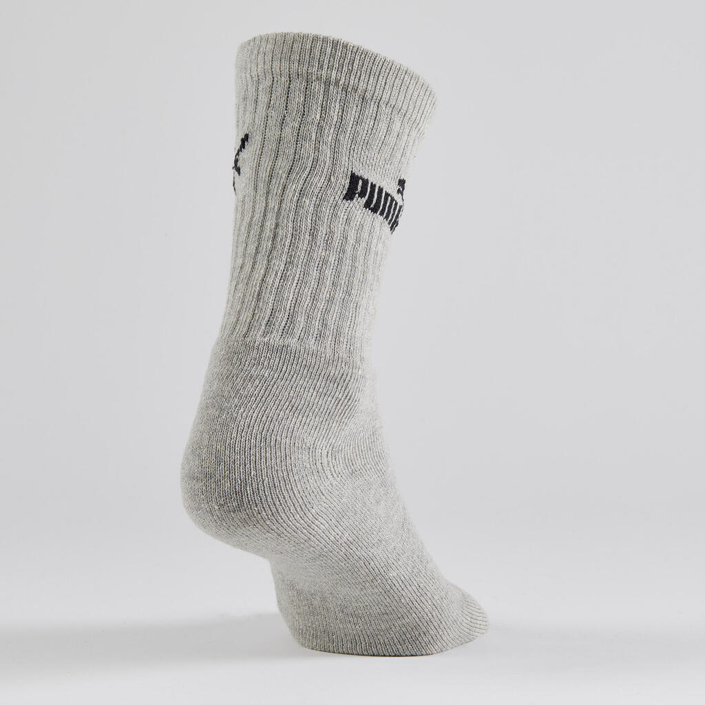 Ponožky vysoké sivo-čierne 4 páry