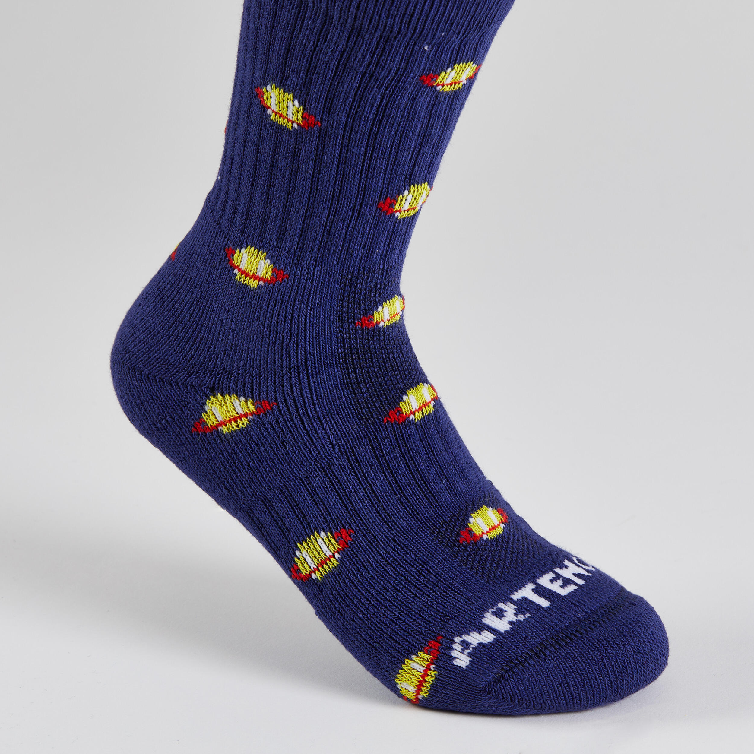Kids' High Sports Socks RS 500 4-Pack - Tennis Planet 17/19
