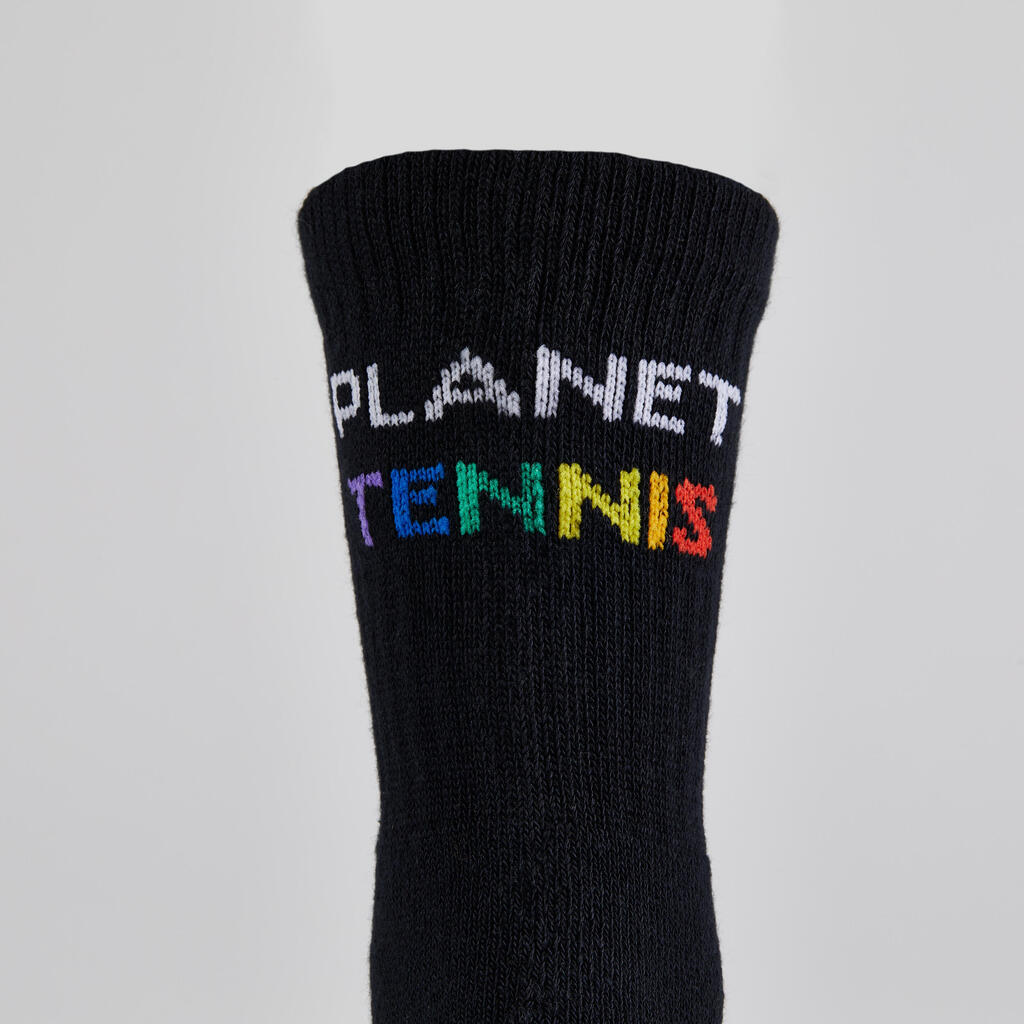 Tennissocken Kinder - RS 500 Planet Tennis 4er-Pack