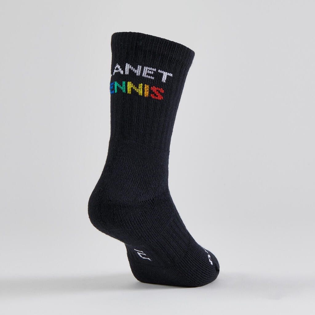 Tennissocken Kinder - RS 500 Planet Tennis 4er-Pack