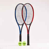 ערכת טניס Duo למבוגרים - 2 מחבטים + 2 כדורים + 1 תיק