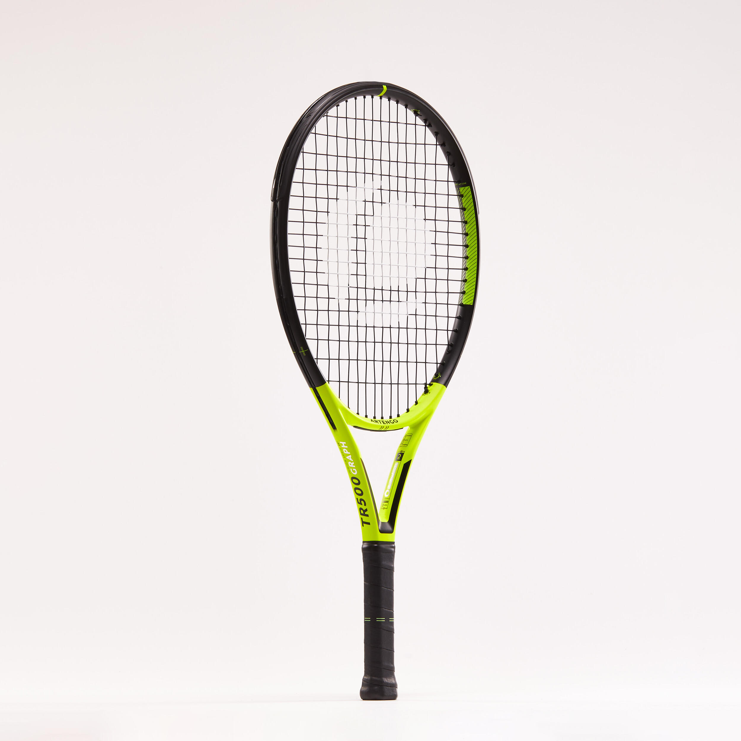 CHILDREN'S TENNIS RACKET TR500 GRAPH 25" YELLOW