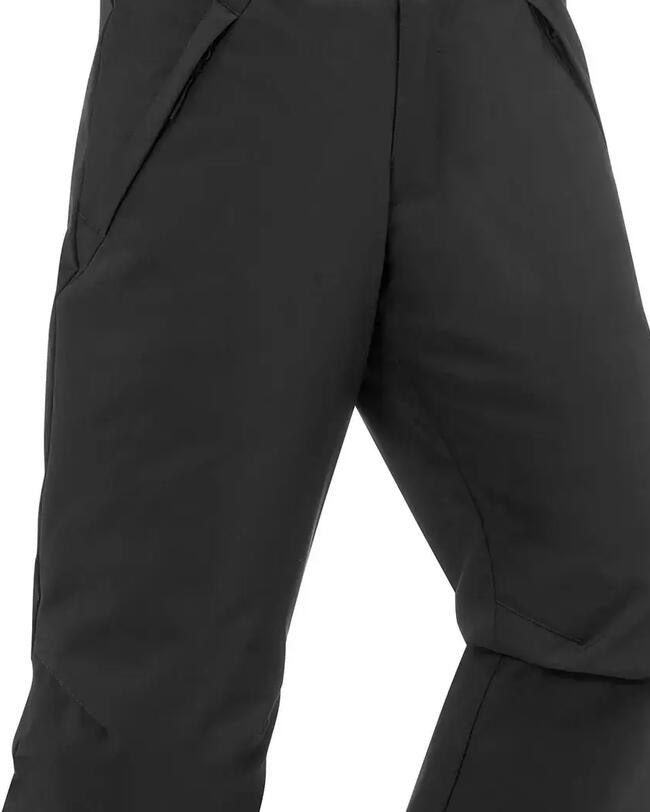 KIDS’ WARM AND WATERPROOF SKI TROUSERS - 500 PNF BLACK