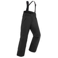 Crne dečje vodootporne pantalone za skijanje PNF 500