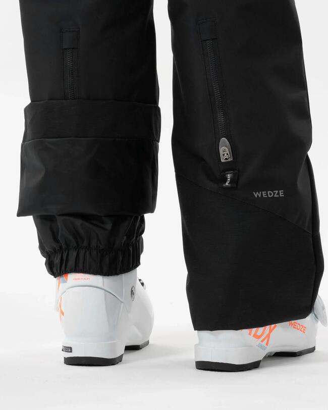 KIDS’ WARM AND WATERPROOF SKI TROUSERS - 500 PNF BLACK